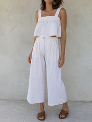 Jhene Square Neck Wide Strap Top and Pants Set