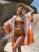 Basking Printed Long Sleeve Cover-Up