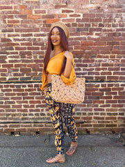 Diamante Geometric Cork Purse