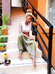 Army Green Harem Pants