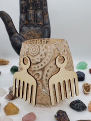 Duafe Symbol Wooden Earrings - Granola Child