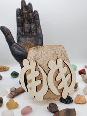Gye Nyame Wooden Earrings - Granola Child