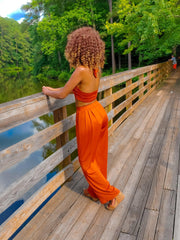 Ibiza Bandeau & Pant in Brown - Granola Child