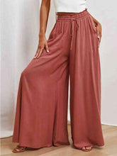 Celeste Drawstring Waist Wide Leg Pants