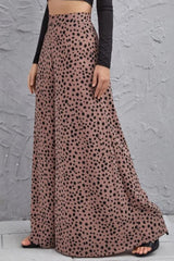 Fallon Animal Print High-Rise Culottes