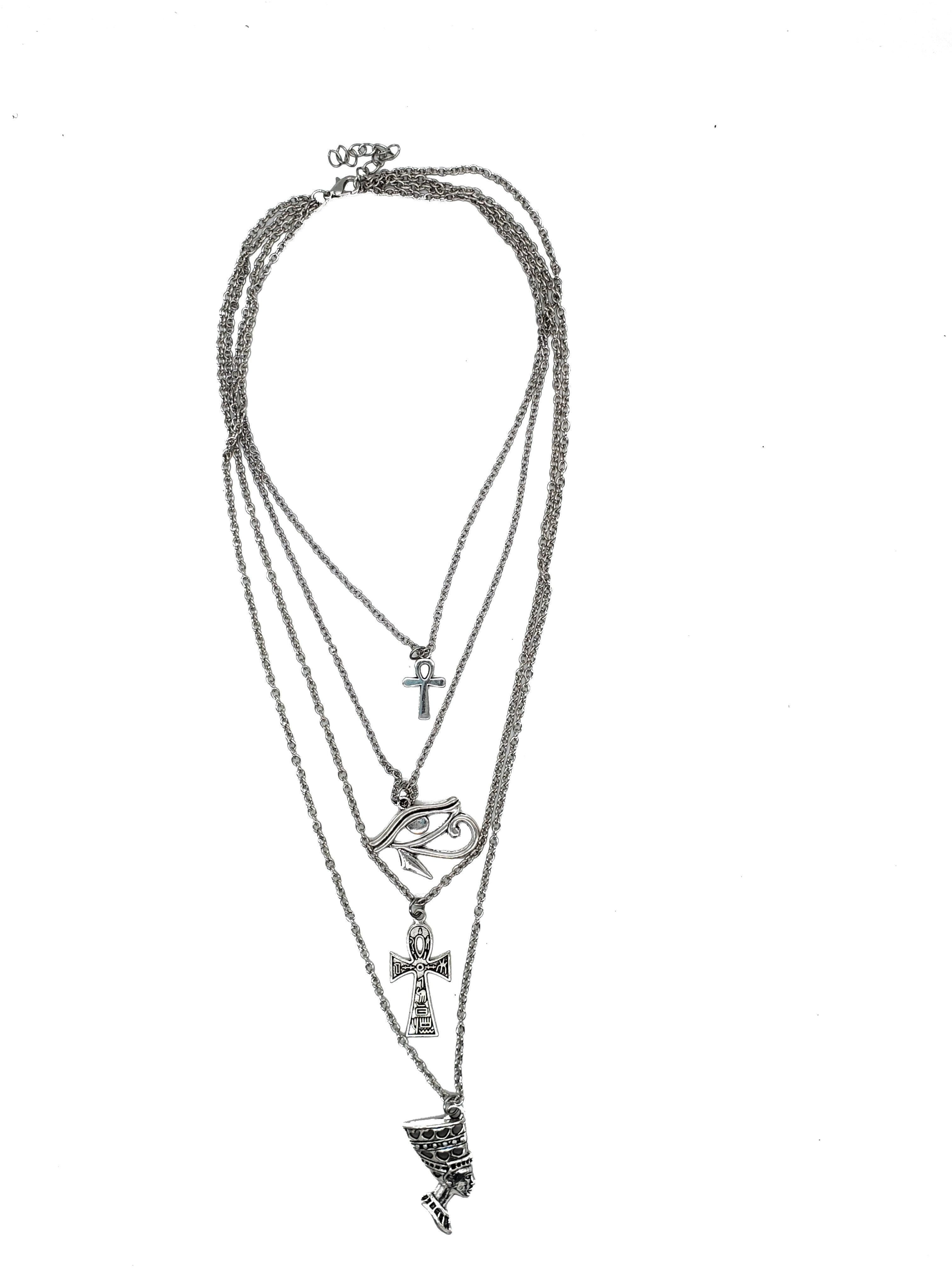 Egyptian 4 Chain Necklace Set - Granola Child