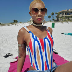 Fayola High-Cut Monokini Maillot
