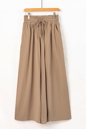 Make the Day Drawstring Waist Wide Leg Pants