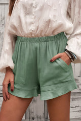 Bethany Elastic Waist Shorts with Pockets