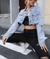 distressed denim cropped jacket