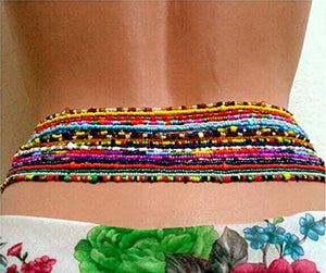 Multi-Layer Hand Beaded Waist Beads