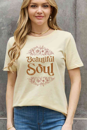 Beautiful Soul Graphic T shirt by Simply Love