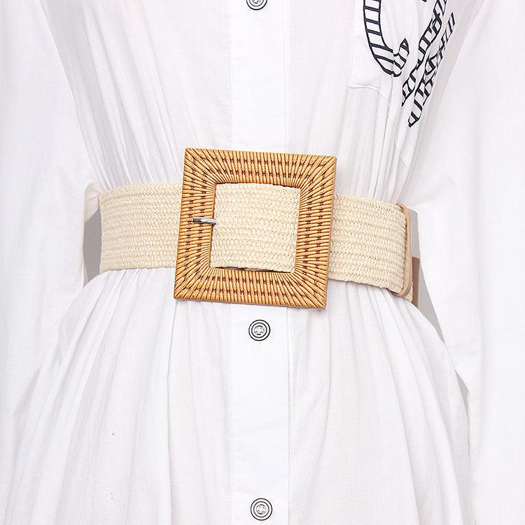 Seaside Boho Buckle Belt in Apricot - Granola Child