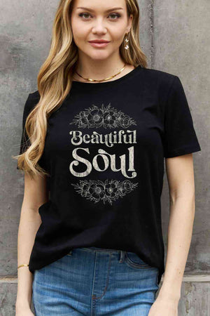 Beautiful Soul Graphic T shirt by Simply Love