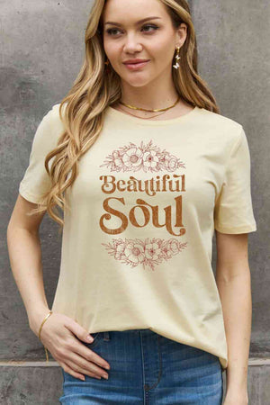 Beautiful Soul Graphic T shirt by Simply Love