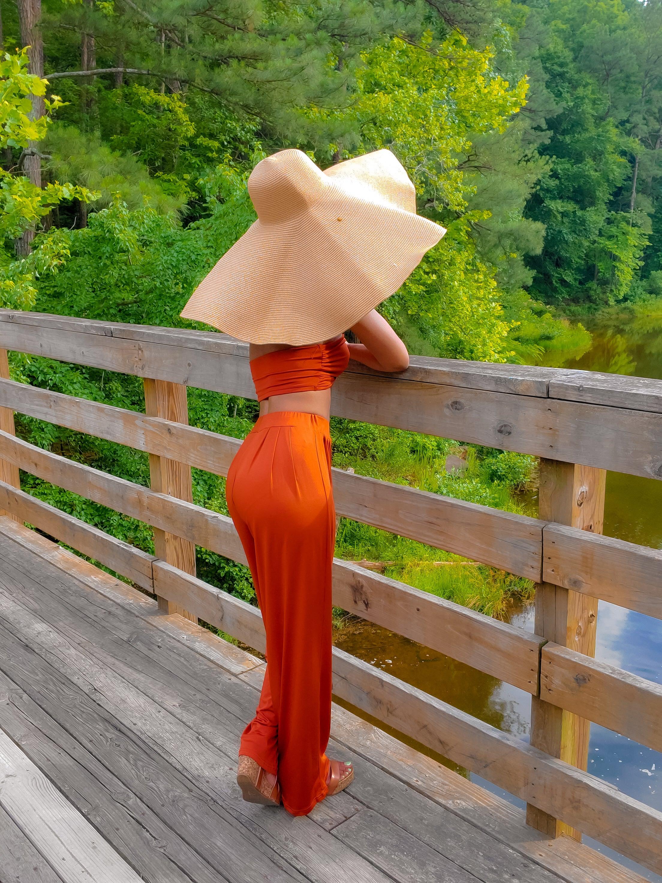 Ibiza Bandeau & Pant in Brown - Granola Child