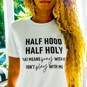 Half Hood Graphic Tee Shirt - Granola Child