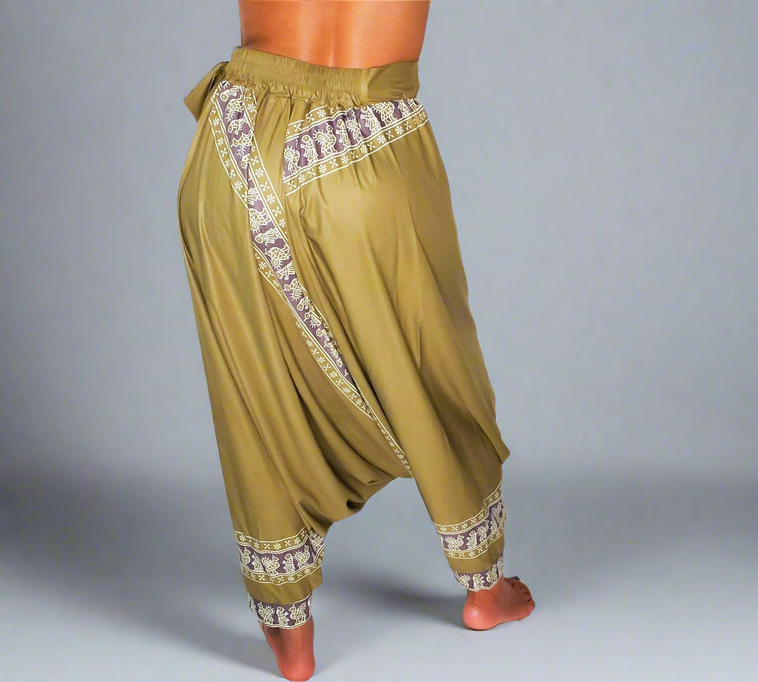 Ishani Harem Pants in Green - Granola Child