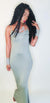 Princess Sling Maxi Dress in Sage Green - Granola Child