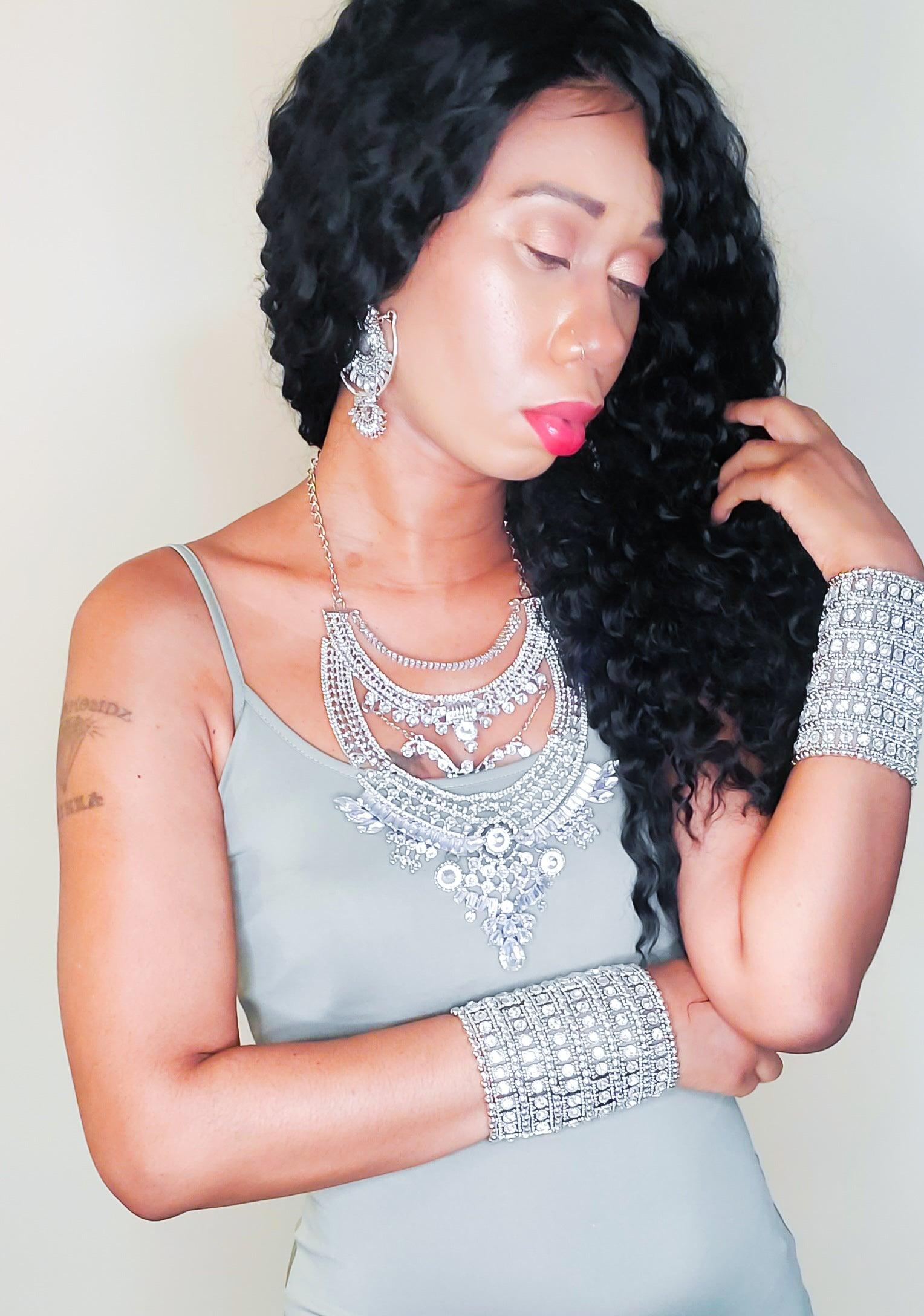 Baroque Chandelier Necklace in Ancient Silver - Granola Child
