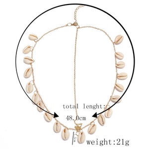 Cowrie Shell Hair Jewelry chain 