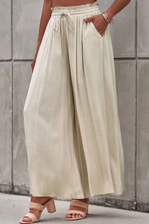 Make the Day Drawstring Waist Wide Leg Pants