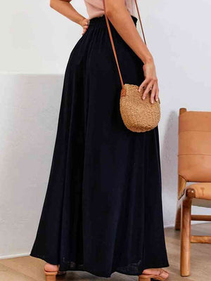 Celeste Drawstring Waist Wide Leg Pants