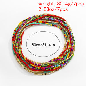 Multi-Layer Hand Beaded Waist Beads