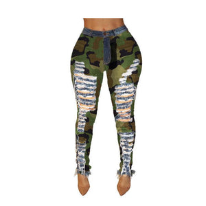 Salute Distressed Camo Pants - Granola Child