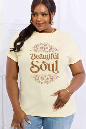 Beautiful Soul Graphic T shirt by Simply Love