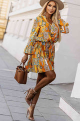 I Like It Flounce Sleeve Dress