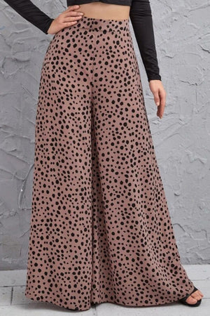 Fallon Animal Print High-Rise Culottes