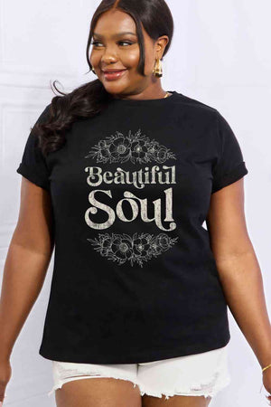 Beautiful Soul Graphic T shirt by Simply Love