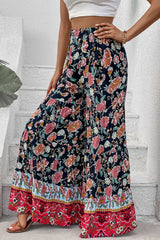 Amanda Floral High Waist Palazzo Pants