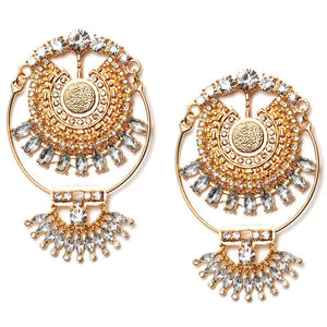 Latika Exaggerated Earrings in Gold - Granola Child