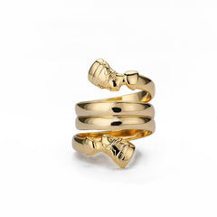 Double Nefertiti Vermeil Wrap Ring - Granola Child
