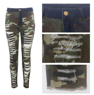 Salute Distressed Camo Pants - Granola Child
