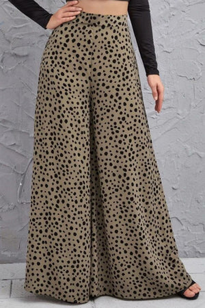 Fallon Animal Print High-Rise Culottes