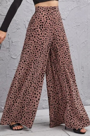 Fallon Animal Print High-Rise Culottes