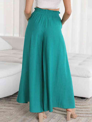 Celeste Drawstring Waist Wide Leg Pants