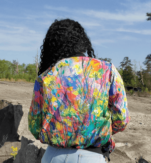 So Dandy Floral Baseball Jacket - Granola Child