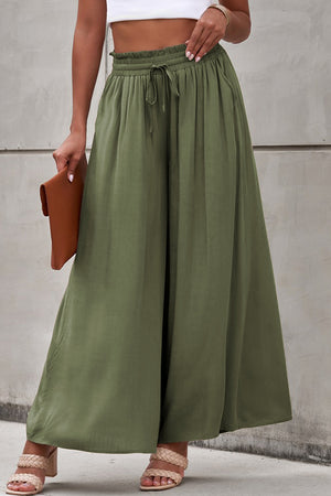 Make the Day Drawstring Waist Wide Leg Pants