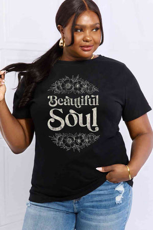 Beautiful Soul Graphic T shirt by Simply Love