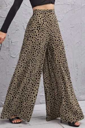 Fallon Animal Print High-Rise Culottes