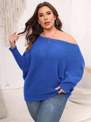 Chrissy Boat Neck Batwing Sleeve Sweater