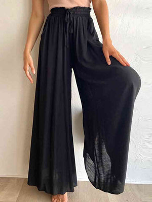 Celeste Drawstring Waist Wide Leg Pants