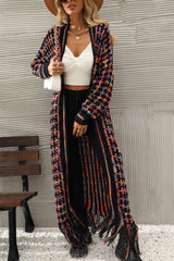 Rosalind Multicolored Fringe Hem Cardigan