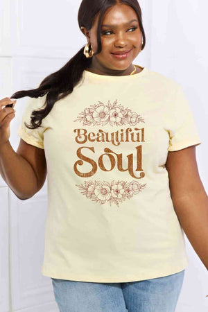 Beautiful Soul Graphic T shirt by Simply Love