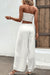 Worth It Smocked Tube Top and Wide Leg Pants Set