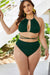 GC Curvy Kristen Cutout Tied Backless Bikini Set